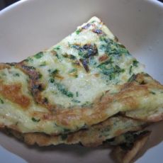菠菜鸡蛋饼的做法