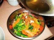 凉拌荞面饸饹的做法
