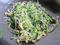 蚝油韭菜炒黄豆芽的做法