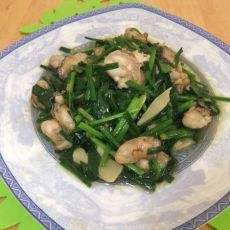 生蚝炒韭菜的做法