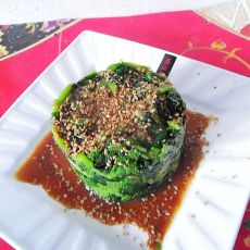 芝麻菠菜墩的做法 芝麻菠菜墩的做法