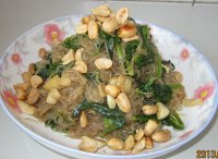 菠菜粉丝塔的做法