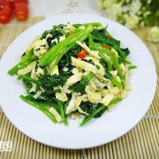 蛋丝拌菠菜的做法 蛋丝拌菠菜的做法