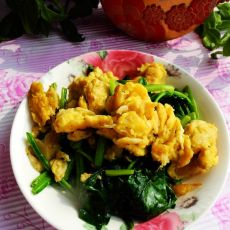 菠菜虾皮炒鸡蛋的做法 菠菜虾皮炒鸡蛋的做法