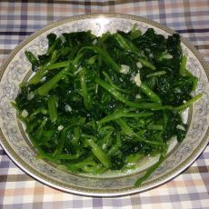 炒菠菜的做法
