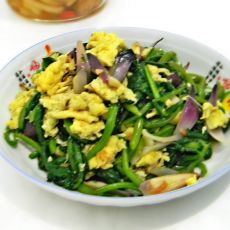 菠菜炒蛋的做法 菠菜炒蛋的做法