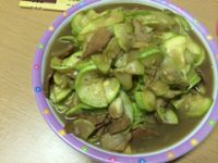 角瓜炒肉片的做法