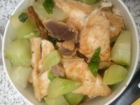 豆腐儿菜炖腊肉的做法