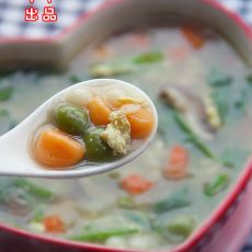 芙蓉鲜蔬三色咸汤圆的做法 芙蓉鲜蔬三色咸汤圆的做法