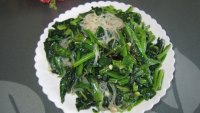 菠菜拌粉丝的做法