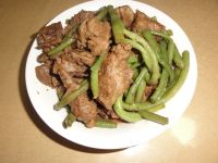 猪脊骨炖豆角的做法