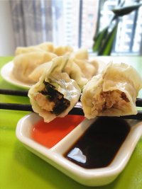 双色韭菜饺子的做法