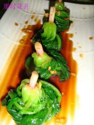 姜汁菠菜的做法