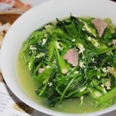 肉片蛋花菠菜汤的做法 肉片蛋花菠菜汤的做法