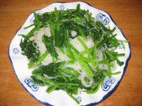 菠菜粉丝的做法