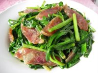 香肠炒韭菜的做法