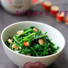韭菜炒虾的做法