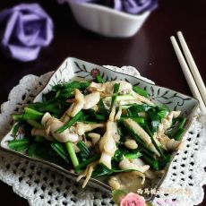蛏肉炒韭菜的做法 蛏肉炒韭菜的做法