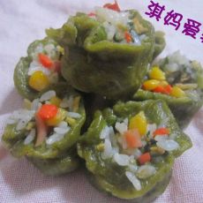 绿衣烧麦的做法 绿衣烧麦的做法
