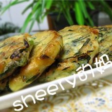 韭菜豆腐饼的做法