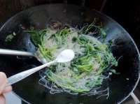 蚝油菠菜粉丝的做法