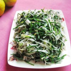豆芽炒韭菜的做法