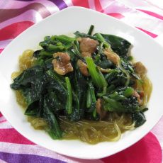 菠菜炖粉条的做法 菠菜炖粉条的做法