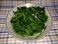 炒菠菜的做法