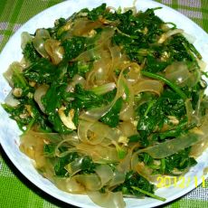 凉拌菠菜宽粉的做法 凉拌菠菜宽粉的做法