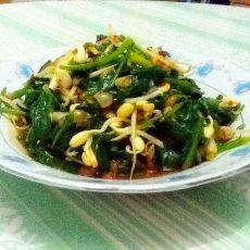 菠菜拌豆芽的做法 菠菜拌豆芽的做法