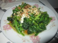 芝麻香菠菜的做法