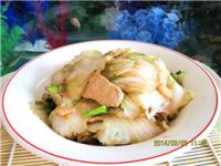 醋溜白菜片的做法