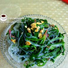 粉丝炝菠菜的做法 粉丝炝菠菜的做法