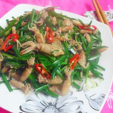 小乌贼炒韭菜的做法 小乌贼炒韭菜的做法