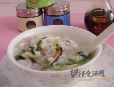香菇鸡脯粥的做法