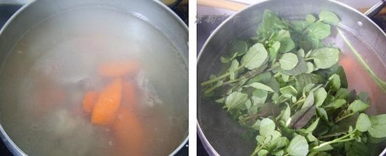 猪骨煲西洋菜的做法