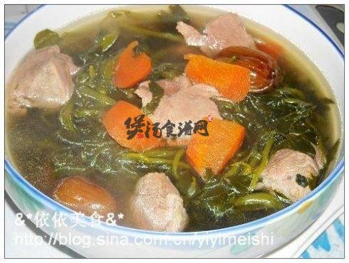 西洋菜蜜枣猪腱肉汤的做法