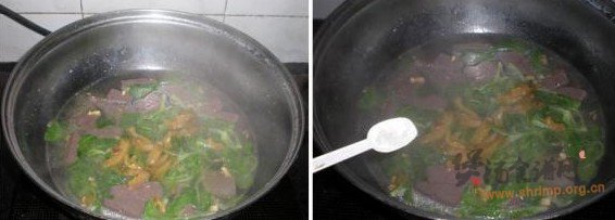 茂菜鸡血汤的做法
