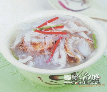扇贝蘑菇粉丝汤的做法