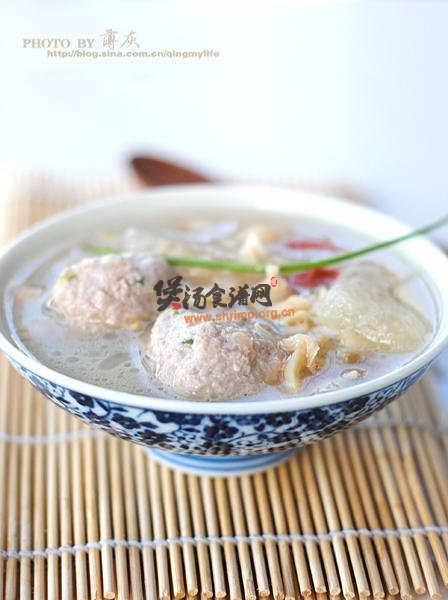 蛤蜊冬瓜肉丸汤的做法