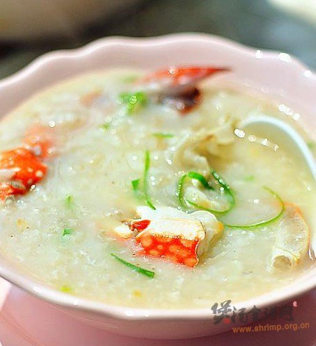 蟹肉粥的做法