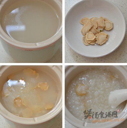 洋参粥的做法