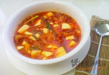 酸辣泡菜豆腐汤的做法