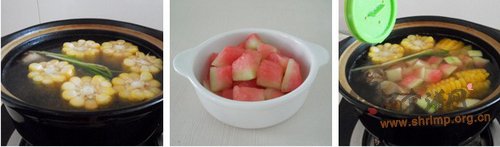 西瓜皮玉米老鸭汤的做法