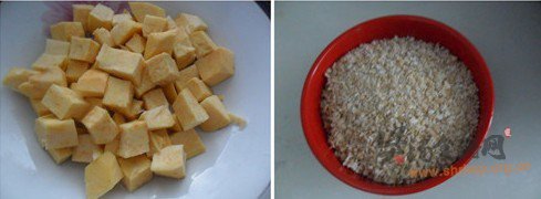 麦仁地瓜粥的做法