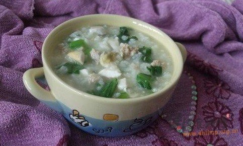 咸蛋肉糜粥的做法