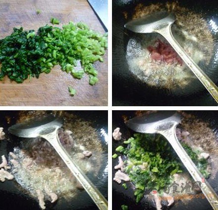 雪菜瘦肉丝大米粥的做法