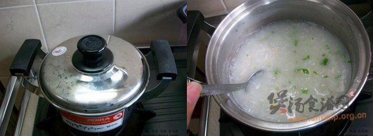 鸡丝瑶柱粥的做法