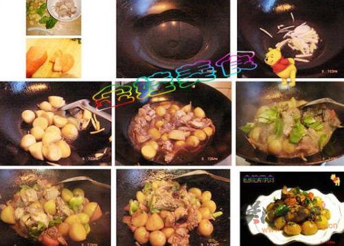 小土豆炖鸡块的做法