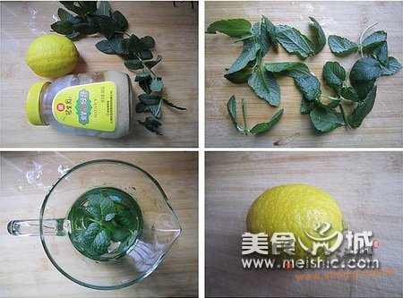 薄荷柠檬水的做法
